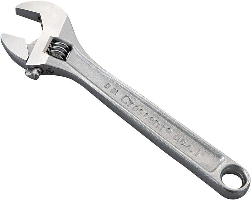Crescent Chrome Adjustable Wrenches - Adjustable Spanner (900x900), Png Download