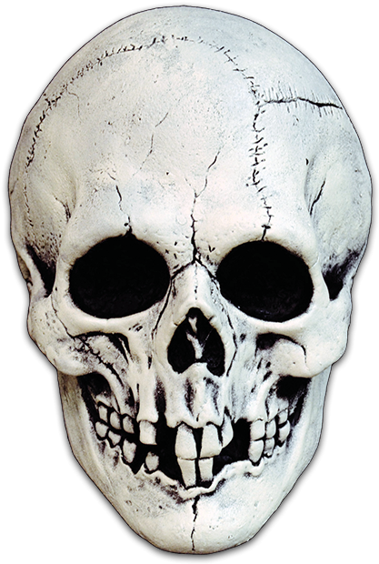 Nightowl Skull - White - Halloween Skull Mask Png (436x639), Png Download
