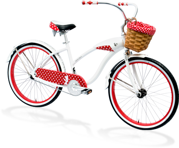 Bike Bike - Minnie Mouse Bike For Adults (584x522), Png Download