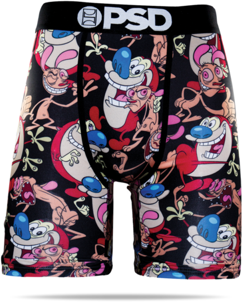 Psd Underwear Men's Ren & Stimpy Boxer Brief 91171007 - Psd Men's Abstract Lion Medium Org (640x640), Png Download