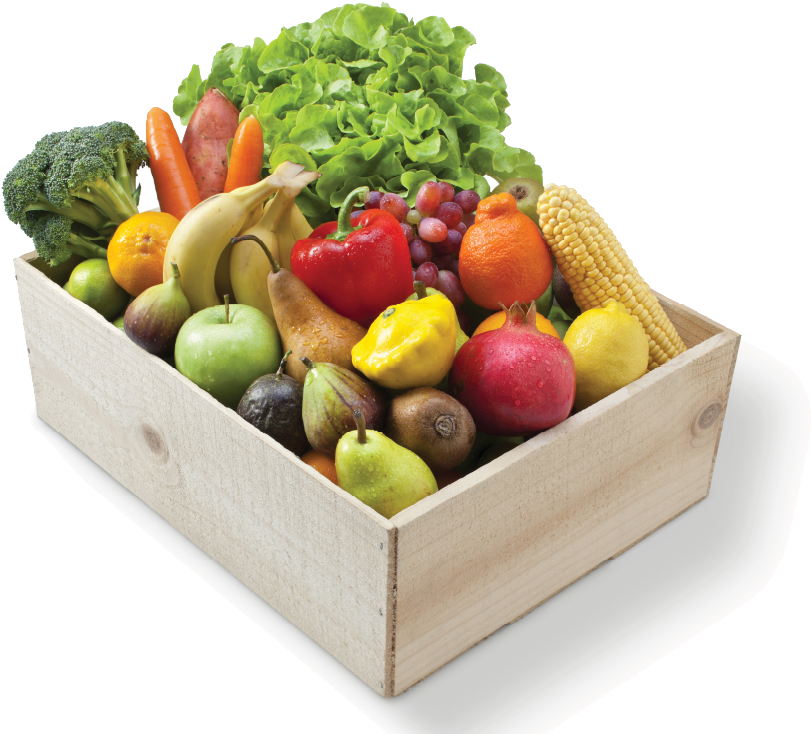 How To Eat Your Box - Fruits Et Legumes En Bois (900x750), Png Download