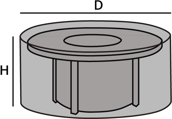 How To Measure For Fire Pit Covers, Chiminea Covers - Fire Pit Covers (604x454), Png Download