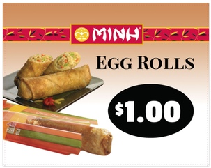 Minh 349036 Egg Roll Chicken, Price/case (498x265), Png Download