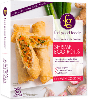 Shrimp Egg Rolls - Feel Good Foods Gluten Free Vegetable Dumplings - 10.75 (350x350), Png Download