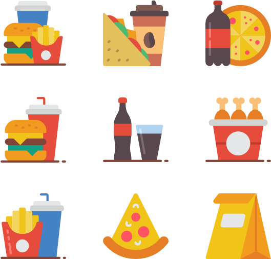 Fast Food - Food (600x564), Png Download