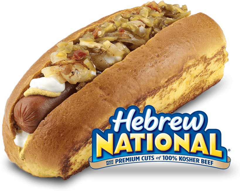 Hebrew National Beef Hot Dog - Hebrew National Kosher Beef Bagel Dogs - 7.6 Oz Box (824x687), Png Download