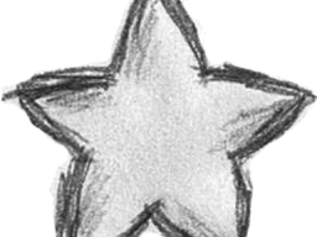 Hand Drawn Star (640x480), Png Download