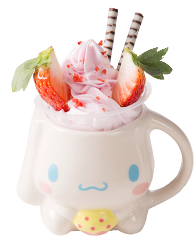 Food Ice Cream Fruits Strawberry Sanrio My Melody Pompompurin - Sanrio Puroland (430x500), Png Download
