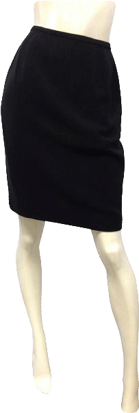 Lord And Taylor Classic Black Pencil Skirt Size - Pencil Skirt (485x600), Png Download