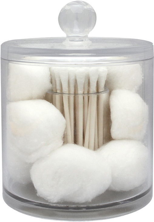 Cotton Ball & Swab Organizer - Precision Beauty Cotton Ball & Swab Organiser (611x817), Png Download