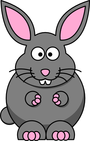 Bunny - Cartoon Easter Bunny (378x593), Png Download