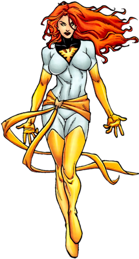 White Phoenix Of The Crown Jean Grey - Jean Grey Phoenix White (300x546), Png Download