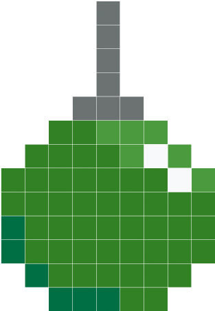 Green Christmas Ornament - Obsidian (350x450), Png Download