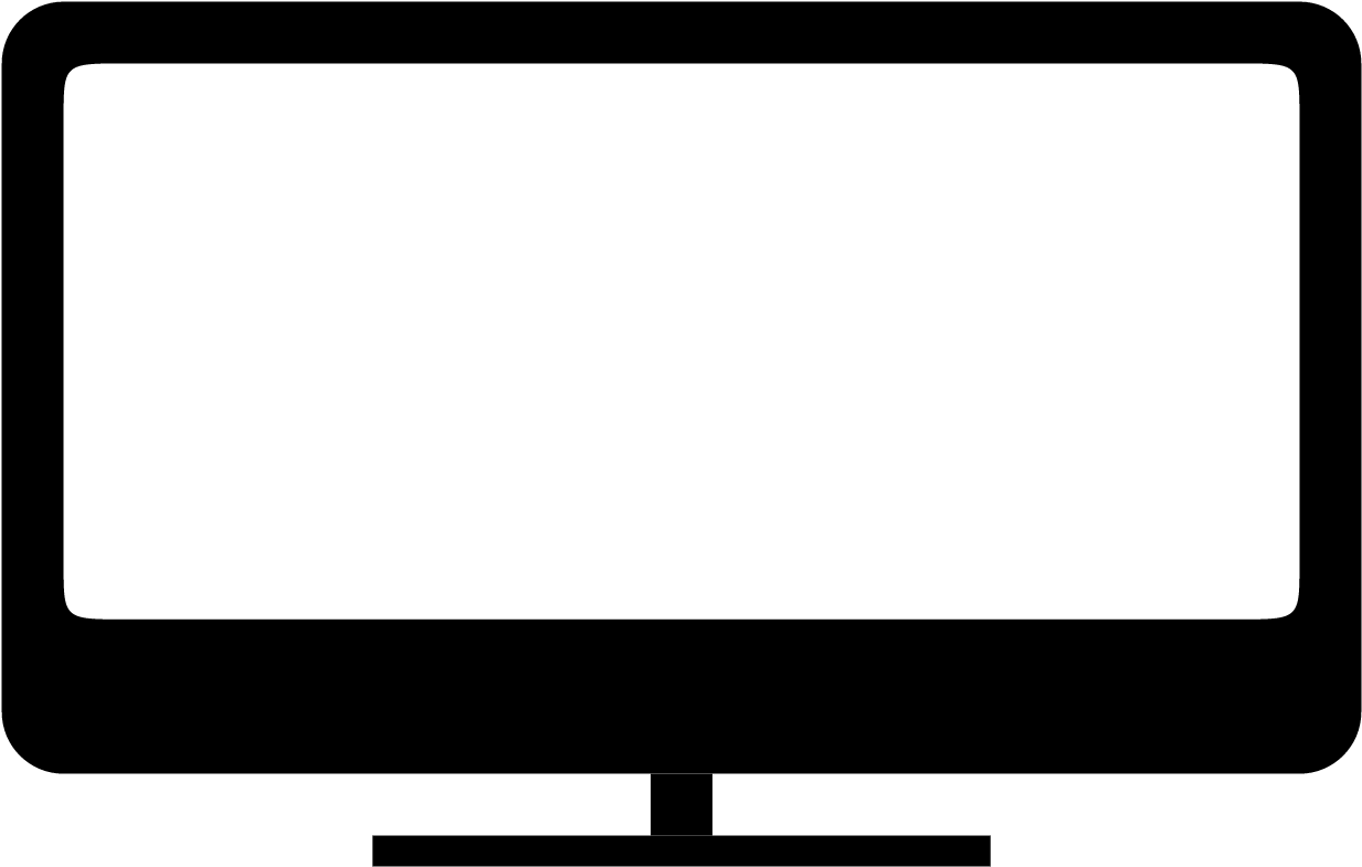 Best 2d-only Televisions - Television Icon (2000x1552), Png Download
