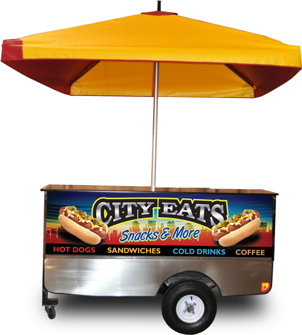 16 Dec - Hot Dog Stand Png (624x701), Png Download
