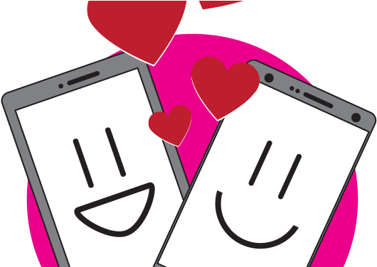 Tinder, Bumble, Grindr, Oh My - Heart (550x375), Png Download
