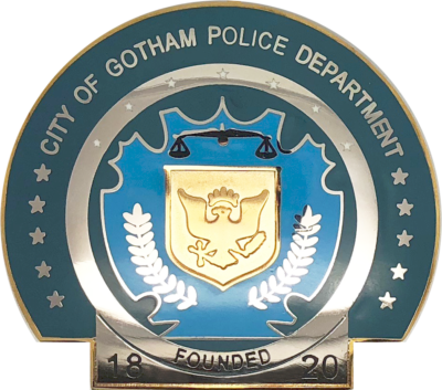 Gotham City Police Officer Shield Badge - Chicago (400x353), Png Download