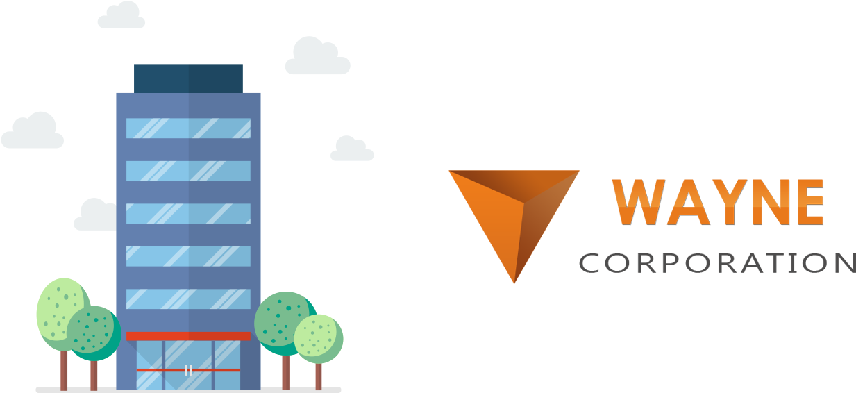 What Is The Wayne Corporation - Company Illustration (1298x605), Png Download
