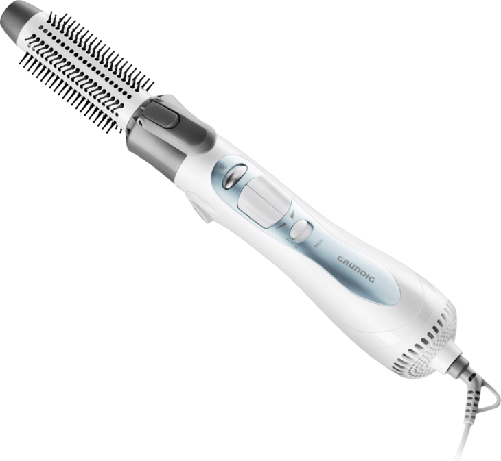 Hs - Grundig Hs 6520 Warm Hair Styler 700w 1.8m Blue,white (730x673), Png Download