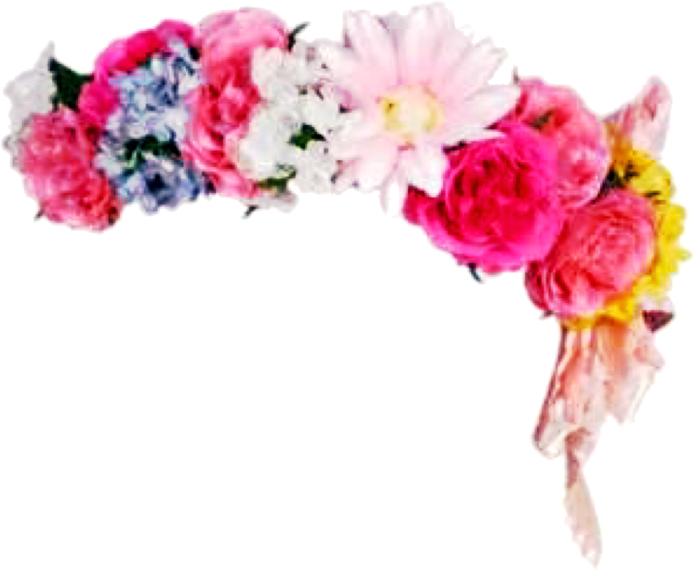 Headband Flowerband Floral Flowers Flowercrown Sticker - Ben Drowned With Flower Crown (1024x1024), Png Download