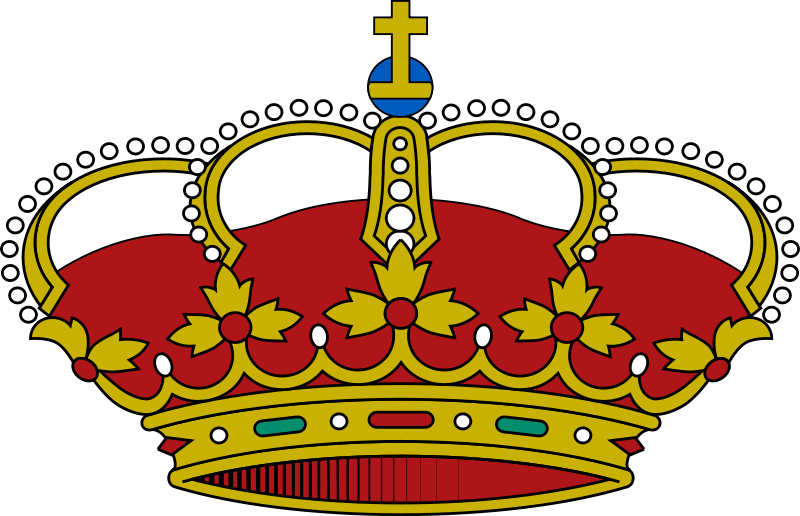 Spanish Royal Crown - Corona Para Escudo De Futbol (800x516), Png Download