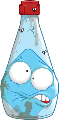 Vile-vinegar - Grossery Gang Awful Sauces Series 2 (412x406), Png Download