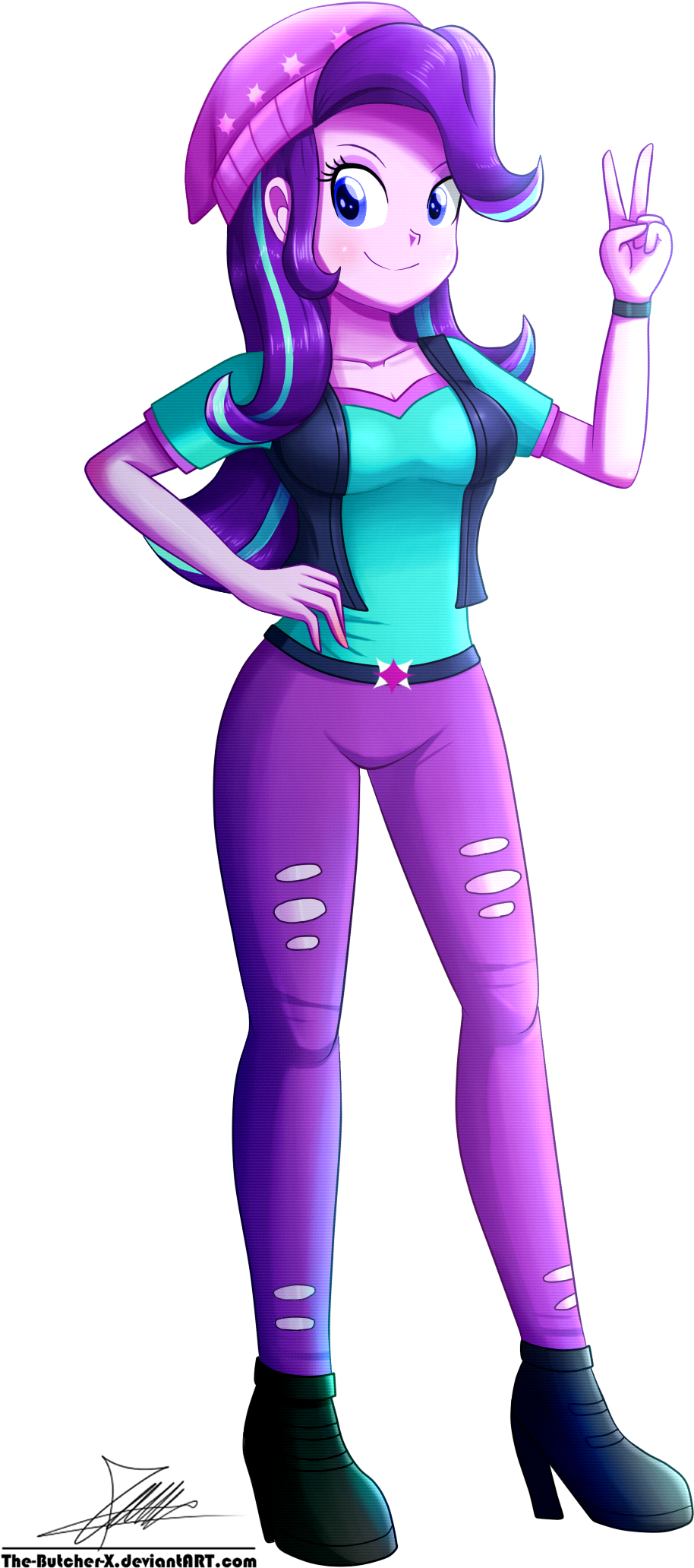 Cute, Equestria Girls, Female, Hat, Looking At You, - Starlight Glimmer Eg Pony (1004x2096), Png Download
