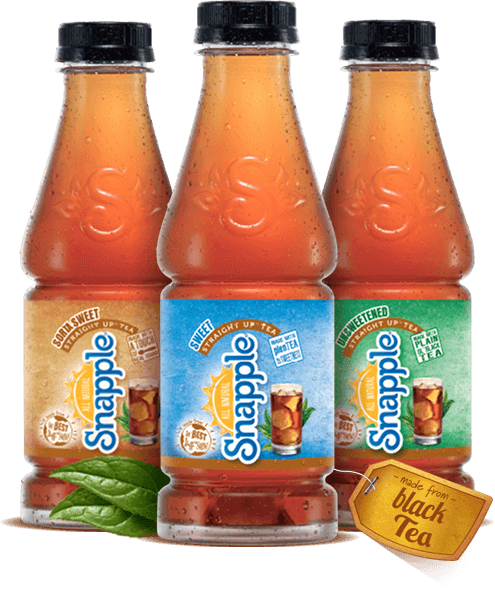 Free Snapple Straight Up Tea - Snapple Tea Plastic Bottle (495x589), Png Download