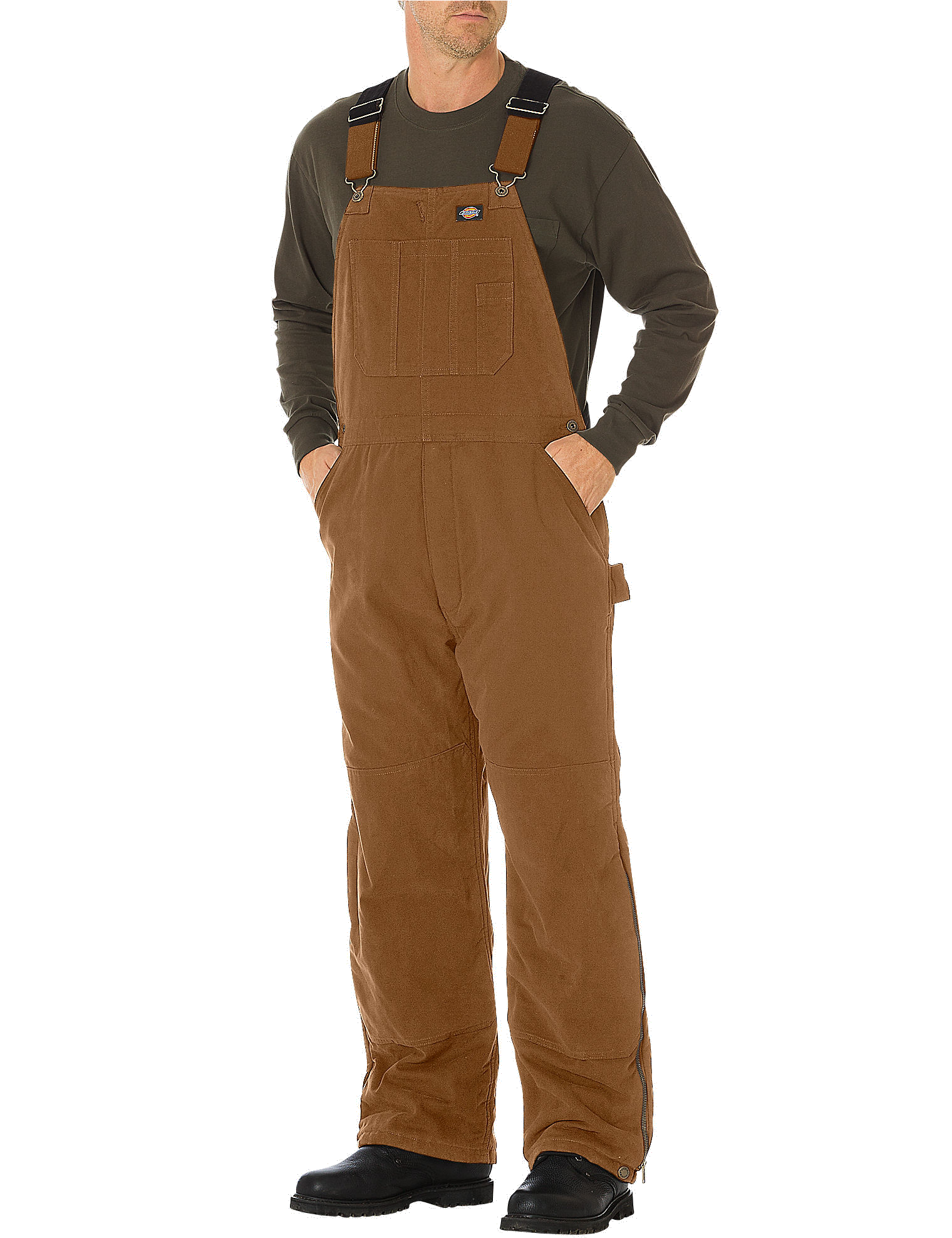 Dickies Tb244 Men's Sanded Duck Insulated Bib-all - (1563x2000), Png Download