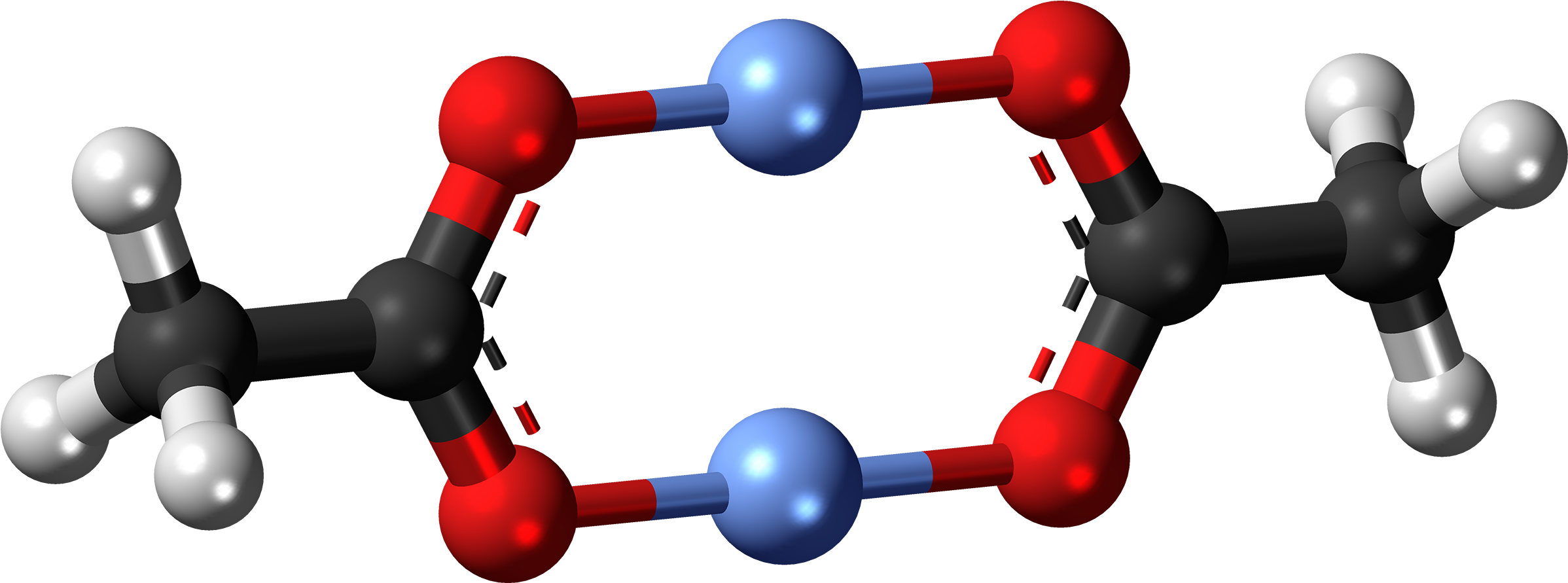 Silver Acetate Dimer Ball - Phenolphthalein (2505x1000), Png Download
