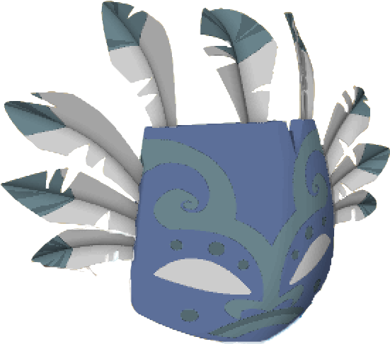 Blue Mask (550x506), Png Download