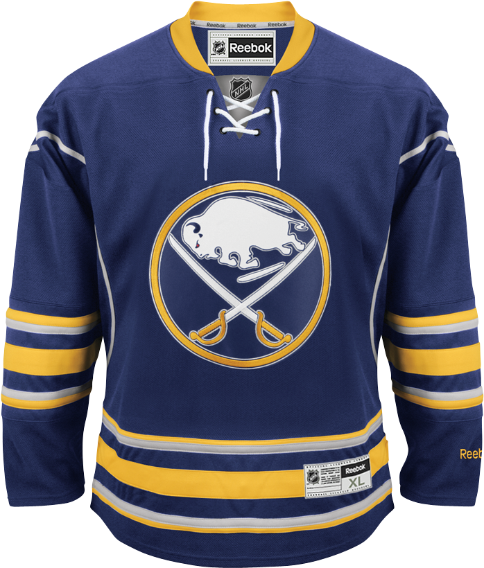 Reebok Buffalo Sabres Home Adult's Jersey Custom - Buffalo Sabres Home Jersey (850x850), Png Download