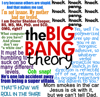 Big Bang Quotes - Cafepress Big Bang Quotes Throw Pillow (400x400), Png Download