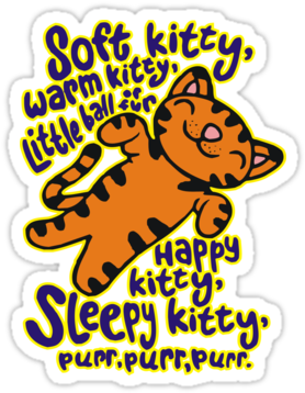 Soft Kitty Big Bang Theory T Shirt Sticker - Transparent Big Bang Theory (375x360), Png Download