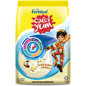 Calci Yum Milk Powder -creamy Vanilla - Fernleaf Calciyum Milk Powder 900g (300x445), Png Download