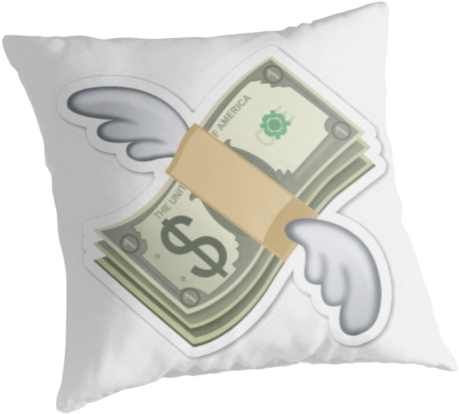 Flying Money Emoji (875x875), Png Download