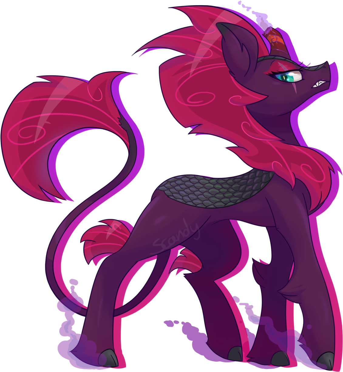 I Can Draw Ponies Too Haha Here Is A Tempest Shadow - My Little Pony Kirin Oc (1280x1329), Png Download