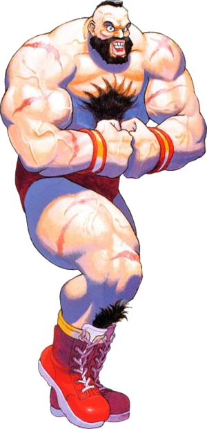 Super Zangief - Street Fighter Zangief (300x620), Png Download