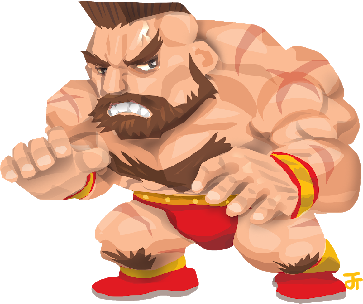 Street Fighter Zangief - Illustration (1326x1600), Png Download