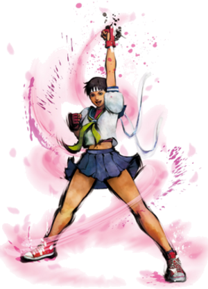 Sakura Kasugano - Sakura Kasugano Street Fighter 4 (300x418), Png Download