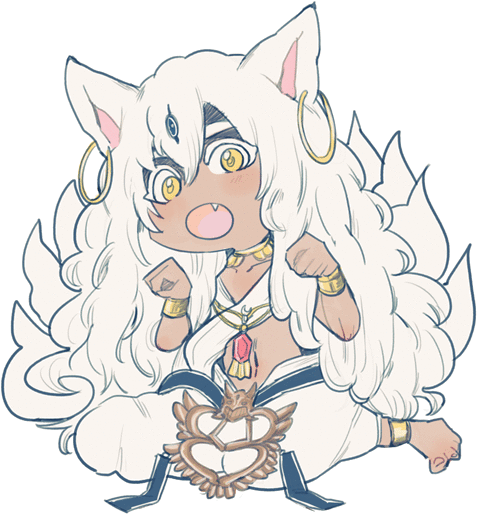Jinzo Chibi - Valefor Djinn (500x528), Png Download