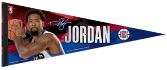 La Clippers Deandre Jordan Premium Pennant - Los Angeles Clippers (360x480), Png Download