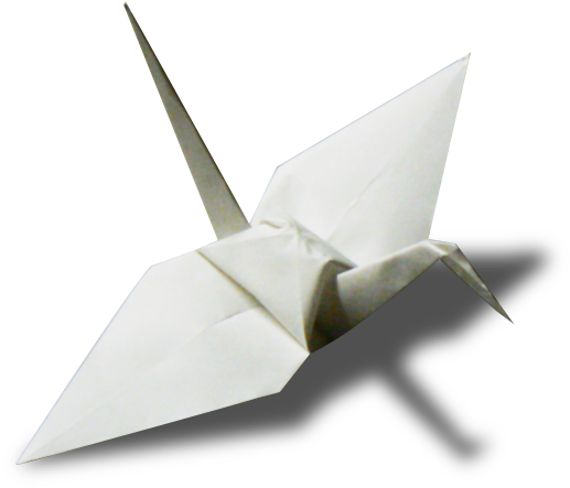 The Crane - Origami (572x516), Png Download