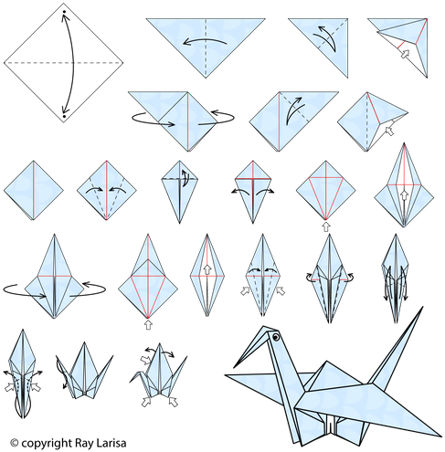 Origami (500x500), Png Download