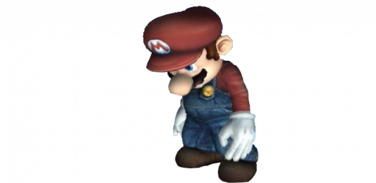 Paint With All The Colors Of The Wind Tumblr - Super Mario Sad Png (536x261), Png Download