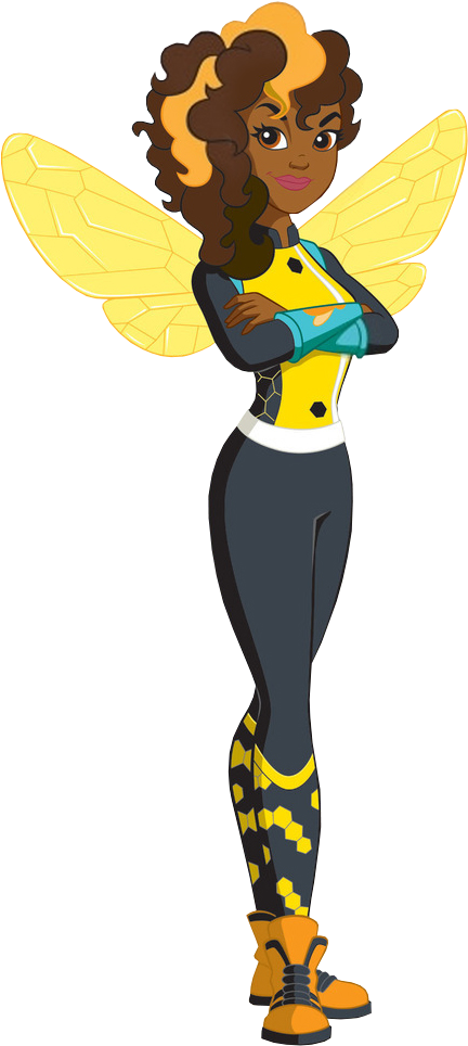 New Profile Art Dc Superhero Girls Dolls, Girl Superhero - Dc Superhero Girls Clipart Bumblebee (486x984), Png Download