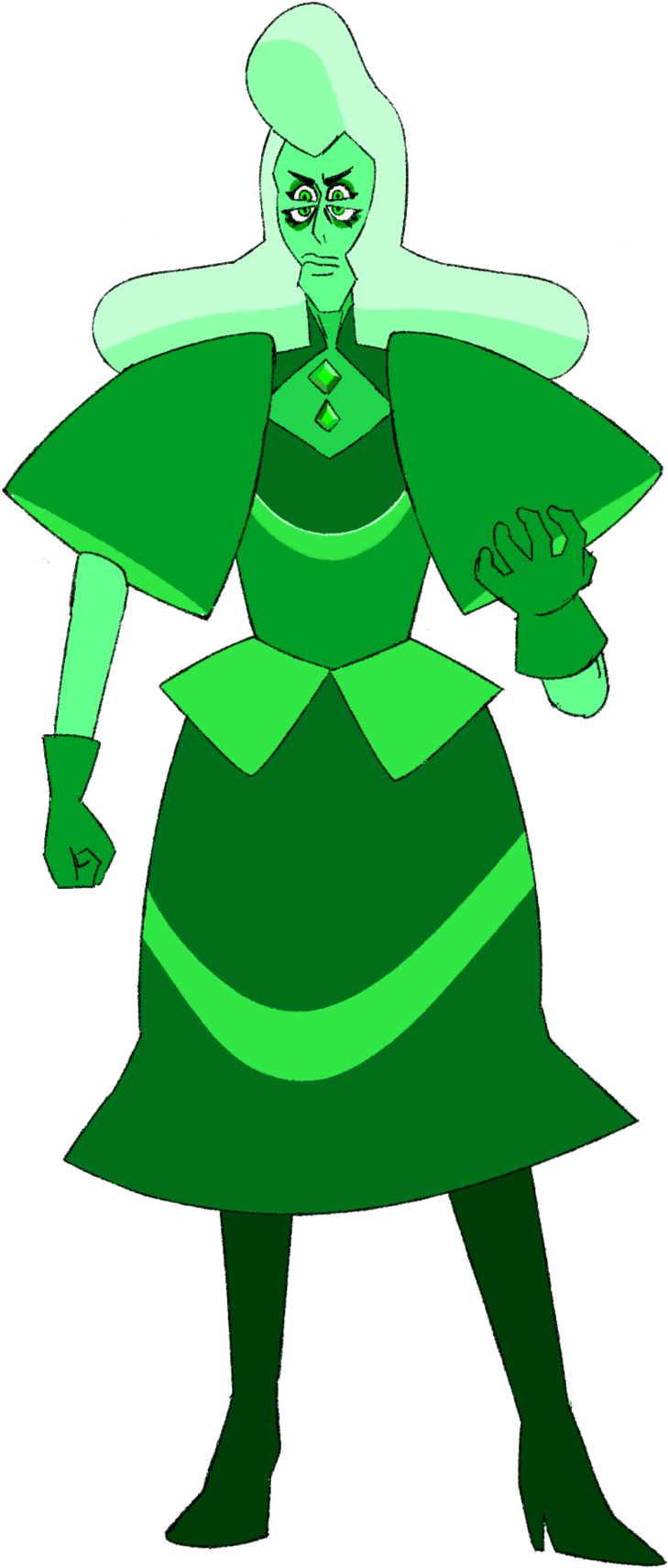 “ Green Diamond Yellow Diamond Blue Diamond ” With - Steven Universe Blue Diamond And Pink Diamond Fusion (1280x1788), Png Download
