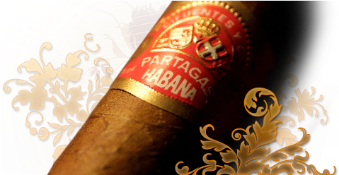 Partagas Cuban Cigar Brand - Caffeinated Drink (499x247), Png Download