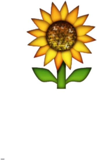 Transparent Background Sunflower Emoji (1024x1024), Png Download