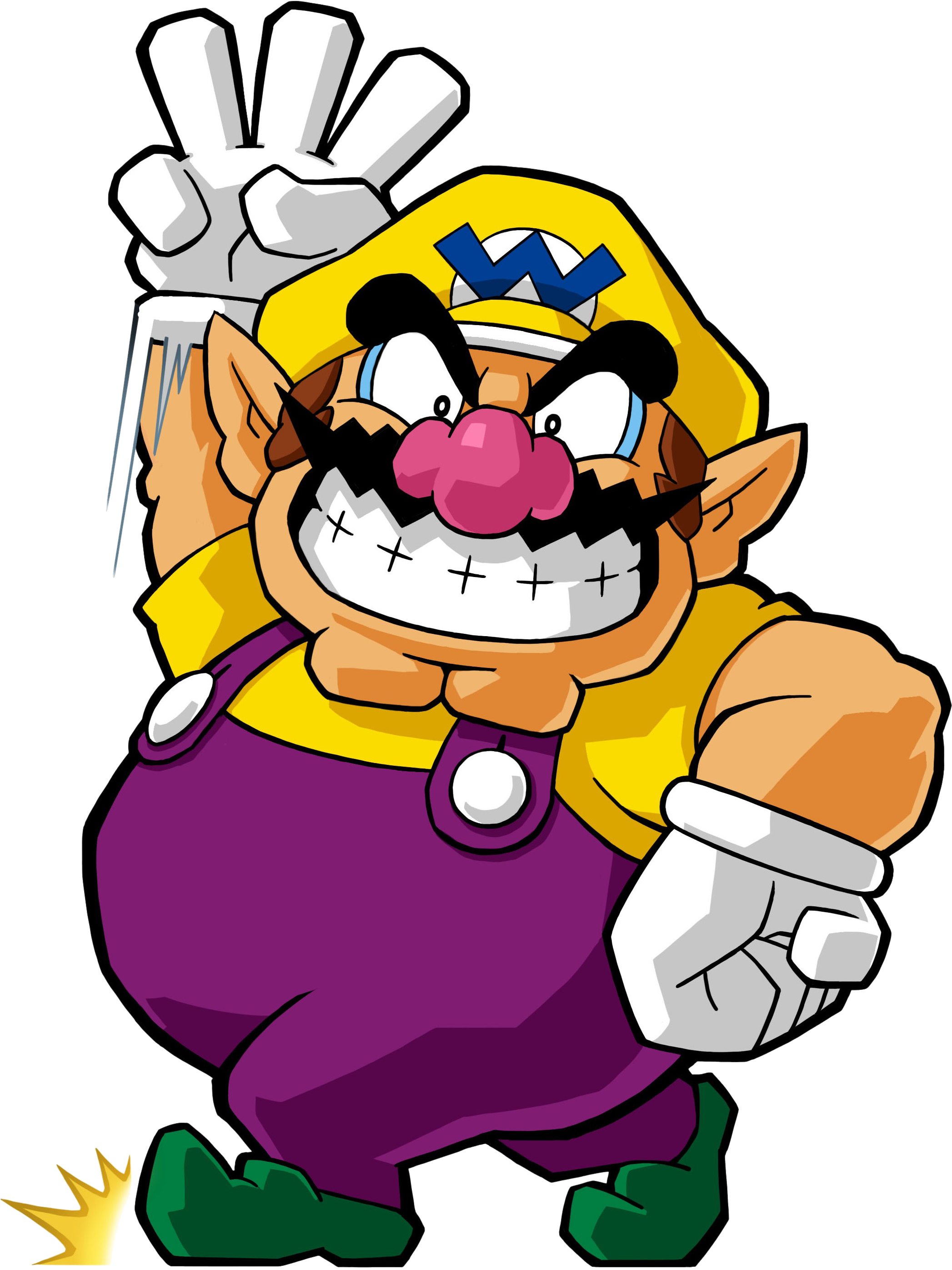 Wario Head Download - Wario Mario (2097x2813), Png Download